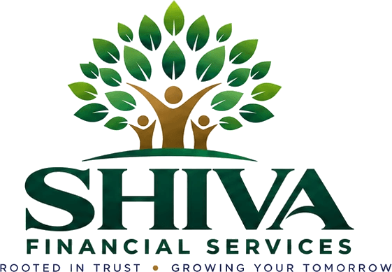 Shiva Financial Services logo: a tree with people growing beneath its branches, with the words Rooted in trust, growing your tomorrow